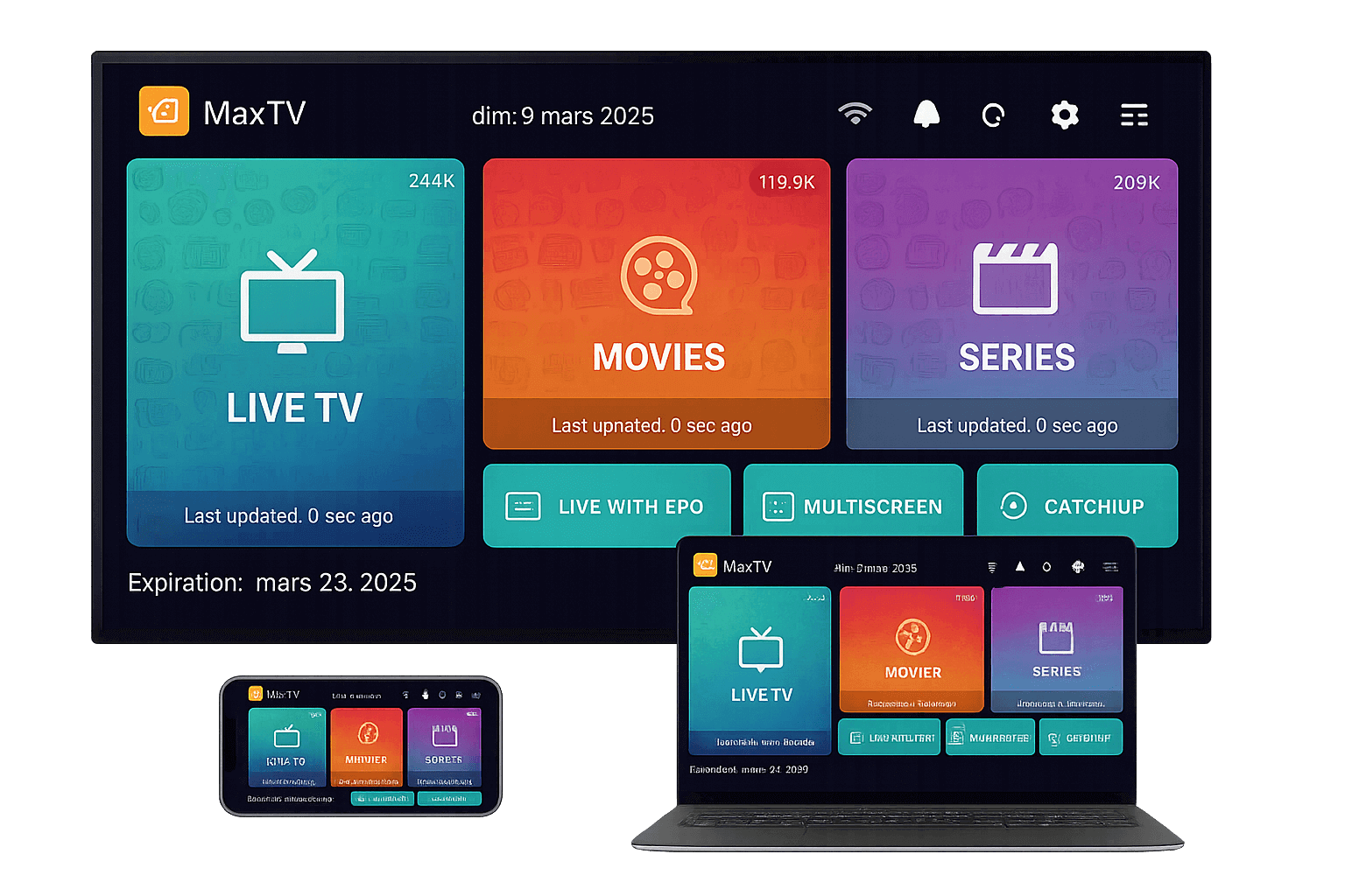 iptv suscripción aplicación maxtv